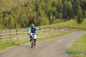 Enduro mountainbike ride in the Carpathians