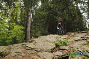 Enduro mountainbike ride in the Carpathians