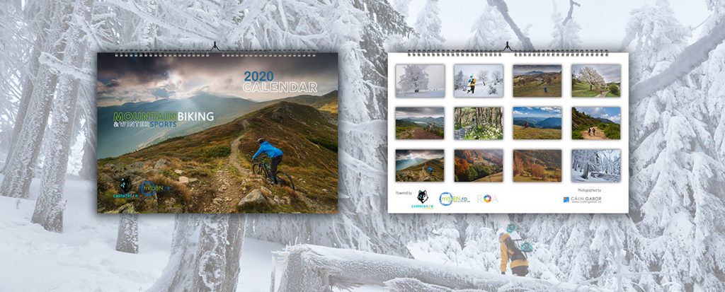 2020 mountain biking wall calendar